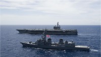 ニュース画像：護衛艦さざなみ、ロナルド・レーガンなどと日米共同巡航訓練を実施