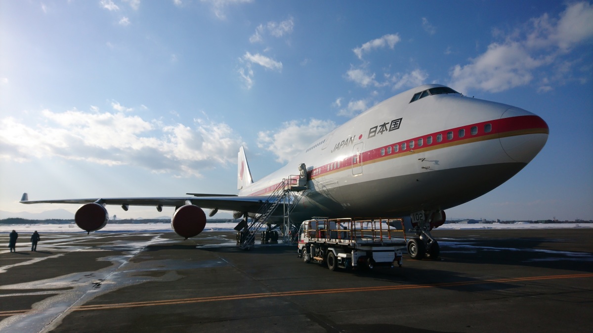 旧政府専用機(B747)搭乗バッチ(非売品) 旧747政府専用機、リサイクル手がけるエコネコルが購入 海外売却へ