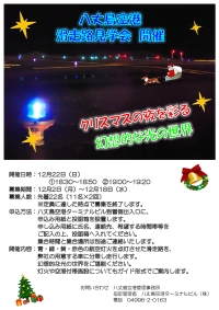 ニュース画像：八丈島空港、クリスマスにちなみ夜間滑走路見学会 参加者を募集 