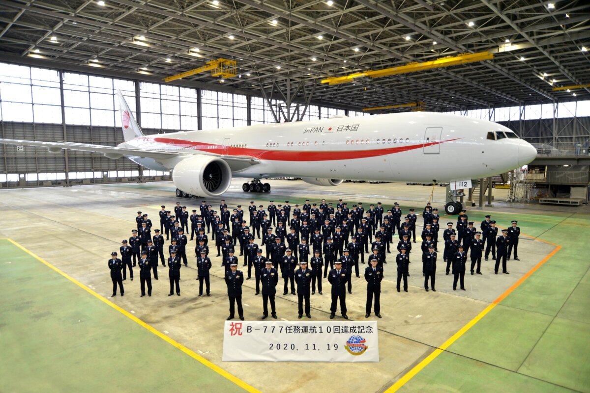 777政府専用機、任務運航10回達成 最長距離は初任務の3万キロ
