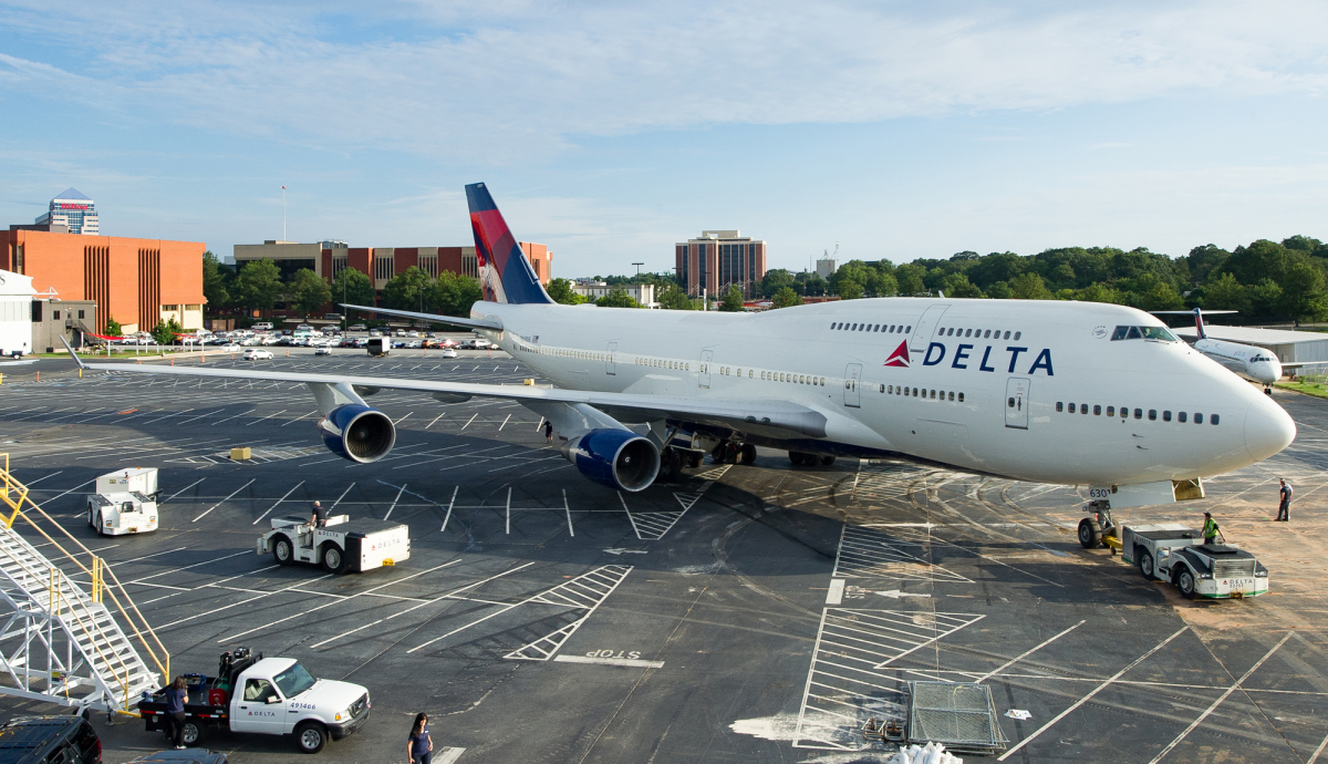 747-400初号機、デルタ航空博物館の展示場所に移動 周辺整備へ