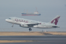 えとたつさんが、羽田空港で撮影したカタールアミリフライト A319-133X CJの航空フォト（飛行機 写真・画像）