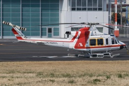 Narita spotterさんが、東京ヘリポートで撮影した朝日航洋 412EPの航空フォト（飛行機 写真・画像）