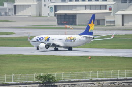 ワンピースジェット」特別塗装機 スカイマーク (737-800