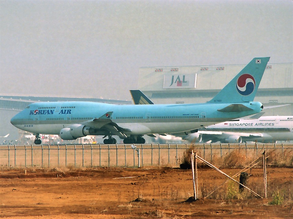 大韓航空 Boeing 747-400 HL7483 成田国際空港 航空フォト | by