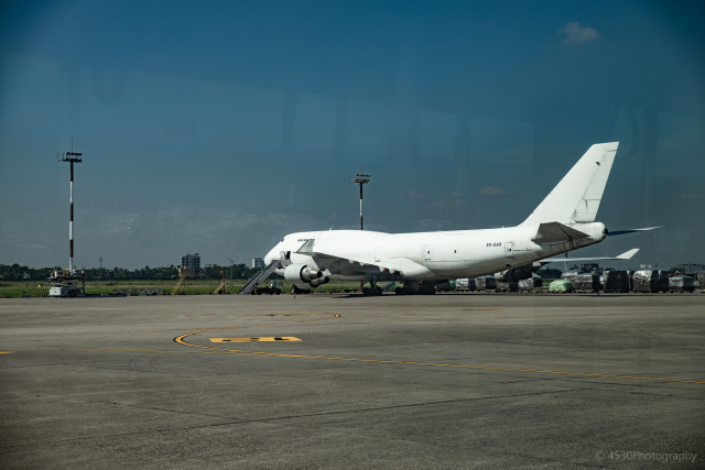 えすろくさんが、シャージャラル国際空港で撮影したアエロトランスカーゴ - Aerotranscargo [ATG] 747-400の航空フォト（飛行機 写真・画像）