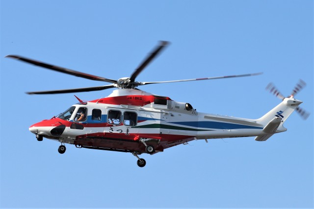 EosR2さんが、枕崎ヘリポートで撮影した三井物産エアロスペース AW139の航空フォト（飛行機 写真・画像）