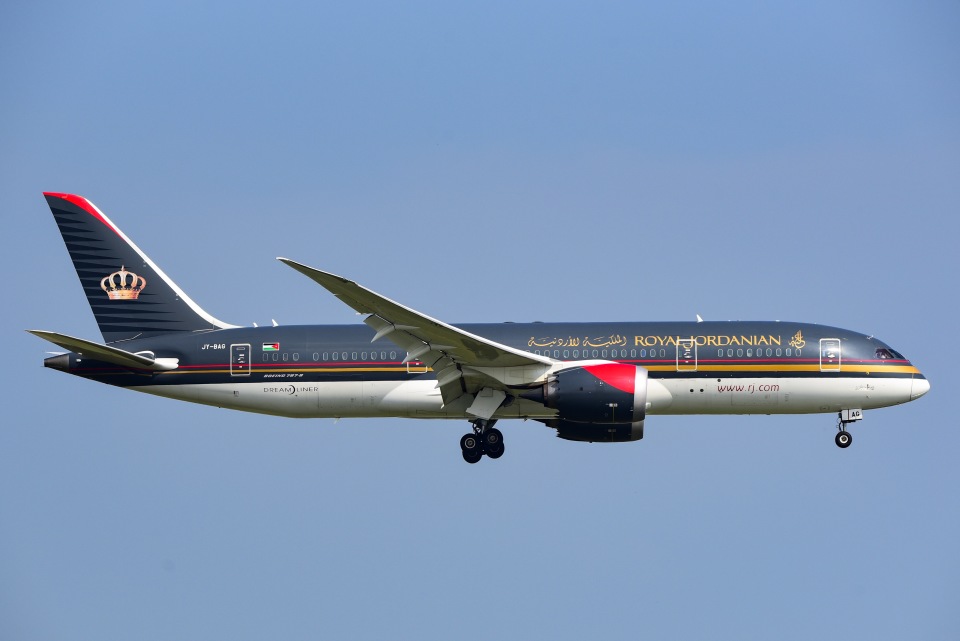 Yukipaさんのロイヤル・ヨルダン航空 Boeing 787-8 Dreamliner (JY-BAG) 航空フォト