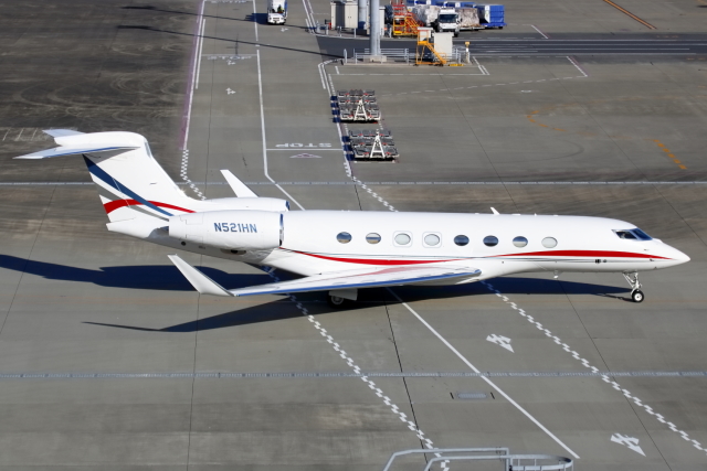 ▲®さんが、羽田空港で撮影したウィルミントン・トラスト・カンパニー G-V Gulfstream Vの航空フォト（飛行機 写真・画像）