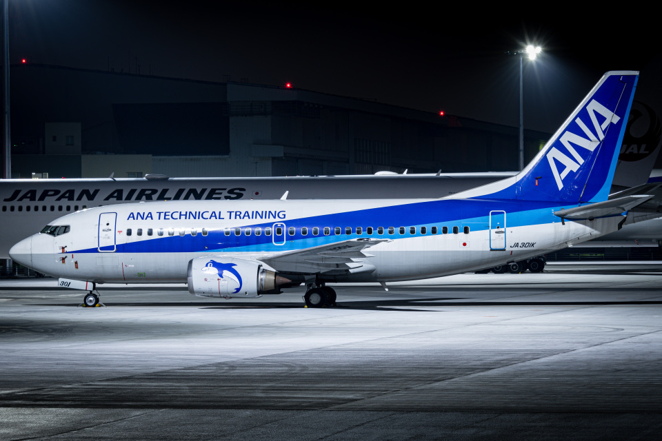 1/200 B737-500 ANA 全日空 JA301K 再生産】1/200 BOEING 737-500 JA301K ANA TECHINICAL TRAINNING
