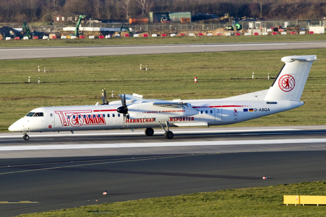 chrisshoさんが、デュッセルドルフ国際空港で撮影したLGW DHC-8-402Q Dash 8の航空フォト（飛行機 写真・画像）