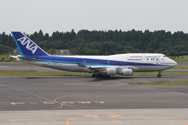 もぐ３さんが、成田国際空港で撮影した全日空 747-481の航空フォト（飛行機 写真・画像）