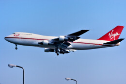 1/200   ヴァ－ジン アトランティック航空  B747－200 B-Models 747-400 ヴァージン・アトランティック航空 （スタンド