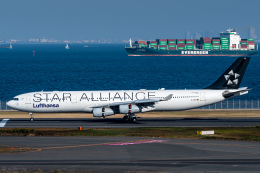 みぐさんが、羽田空港で撮影したルフトハンザドイツ航空 A340-313Xの航空フォト（飛行機 写真・画像）