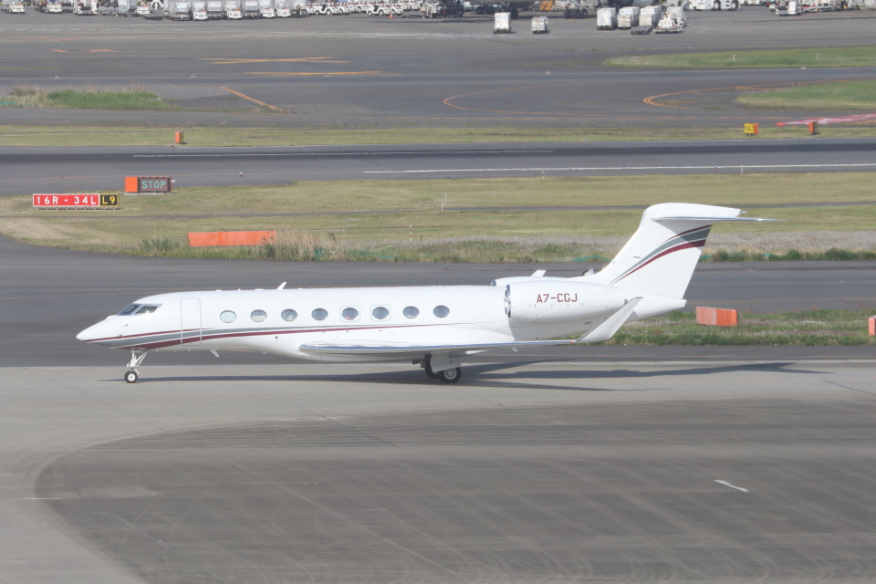 カタール・エグゼクティブ Gulfstream G650 (G-VI) A7-CGJ 羽田空港 航空フォト | by サリーちゃんのパパさん ...