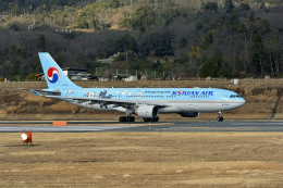 Gambardierさんが、岡山空港で撮影した大韓航空 A330-223の航空フォト（飛行機 写真・画像）