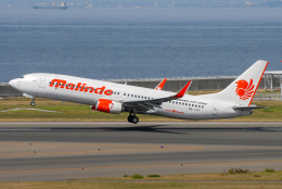 きんめいさんが、中部国際空港で撮影したマリンド・エア 737-8GPの航空フォト（飛行機 写真・画像）