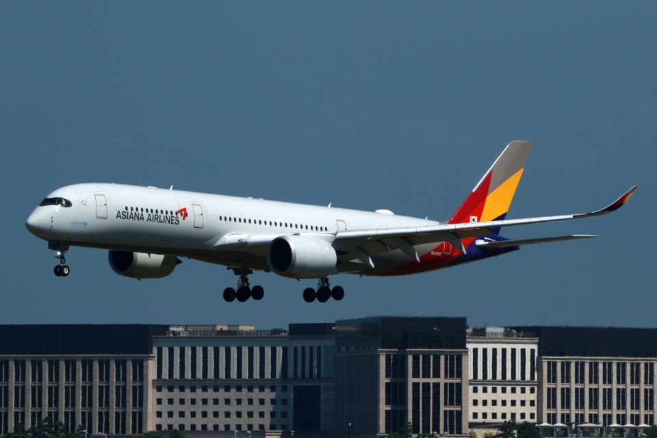 アシアナ航空 Airbus A350-900 HL8383 仁川国際空港 航空フォト