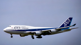 ANA　全日空　Boeing 747　JA8095　全長18cm　質量660g 1/400 B747SR-100 ANA スーパージャンボラストフライト オープン