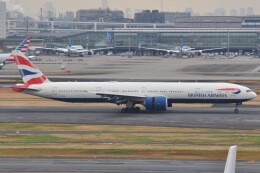 fly A340さんが、羽田空港で撮影したブリティッシュ・エアウェイズ 777-336/ERの航空フォト（飛行機 写真・画像）