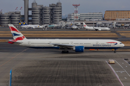 ゆーすきんさんが、羽田空港で撮影したブリティッシュ・エアウェイズ 777-336/ERの航空フォト（飛行機 写真・画像）