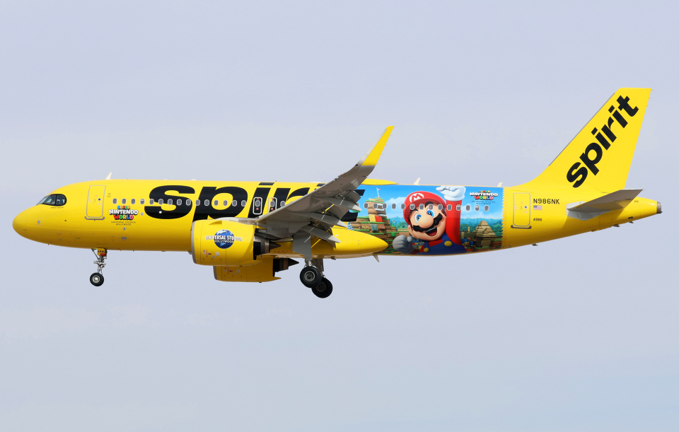 スピリット航空 Airbus A320neo N986NK ハリー・リード国際空港