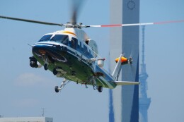 Haruru-cameraさんが、東京ヘリポートで撮影した朝日航洋 S-76Cの航空フォト（飛行機 写真・画像）