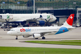 やまモンさんが、チューリッヒ空港で撮影したチェア・エアラインズ A320-214の航空フォト（飛行機 写真・画像）