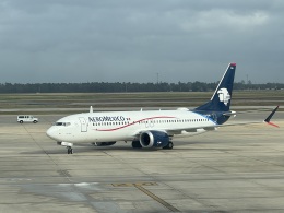 AkiChup0nさんが、ヒューストン・エリントンフィールド空港で撮影したアエロメヒコ航空 737-8-MAXの航空フォト（飛行機 写真・画像）