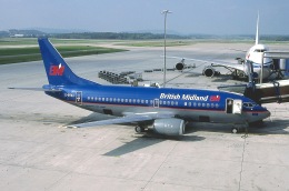 JAパイロットさんが、チューリッヒ空港で撮影したブリティッシュ・ミッドランド航空 737-59Dの航空フォト（飛行機 写真・画像）