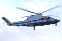 wilcoさんが、東京ヘリポートで撮影した朝日航洋 S-76Cの航空フォト（飛行機 写真・画像）