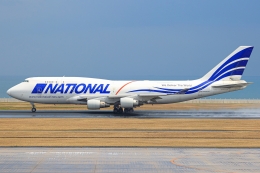 JJ✈さんが、北九州空港で撮影したナショナル・エアラインズ 747-412(BCF)の航空フォト（飛行機 写真・画像）