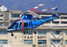 Lotusさんが、八尾空港で撮影した滋賀県警察 A109E Powerの航空フォト（飛行機 写真・画像）