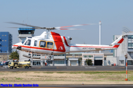 Chofu Spotter Ariaさんが、東京ヘリポートで撮影した朝日航洋 412EPの航空フォト（飛行機 写真・画像）