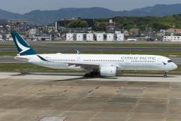 D-AWTRさんが、福岡空港で撮影したキャセイパシフィック航空 A350-941の航空フォト（飛行機 写真・画像）