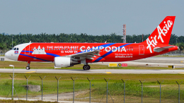 航空フォト：XU-819 エアアジア・カンボジア A320