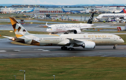 エティハド航空787-9 エティハド航空、ボーイング787-9を12月就航 デュッセルドルフ線から