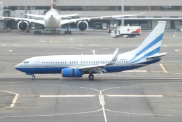 チャレンジャーさんが、羽田空港で撮影したラスベガス サンズ 737-75T BBJの航空フォト（飛行機 写真・画像）