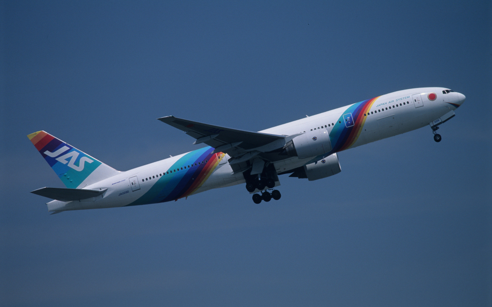 日本エアシステム Boeing 777-200 JA009D 羽田空港 航空フォト