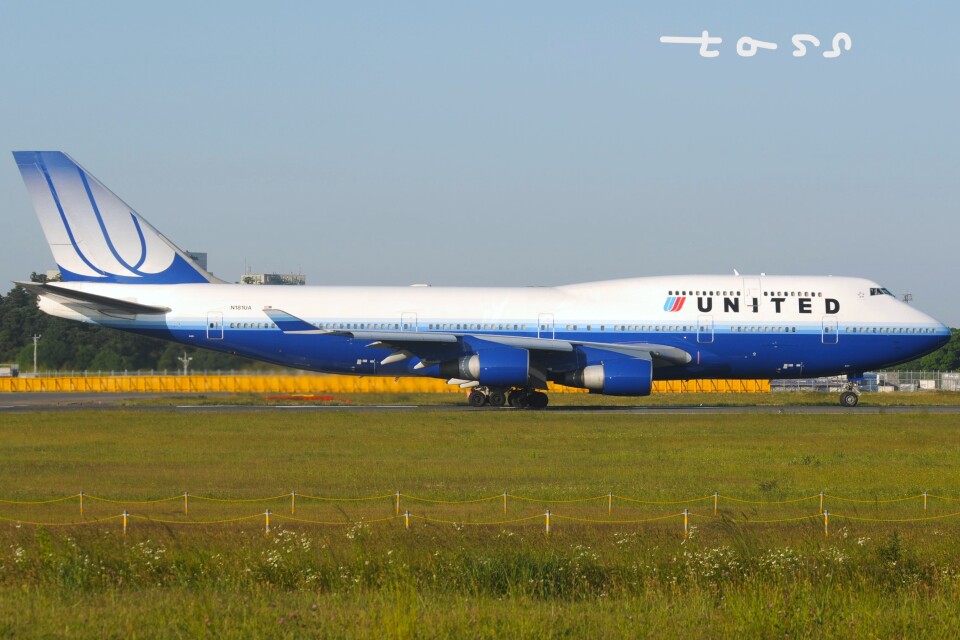 ユナイテッド航空 Boeing 747-400 N181UA 成田国際空港 航空