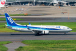 羽田空港の撮影スポット「羽田空港ターミナル1 - 6階展望デッキ」で撮影された飛行機の写真です。