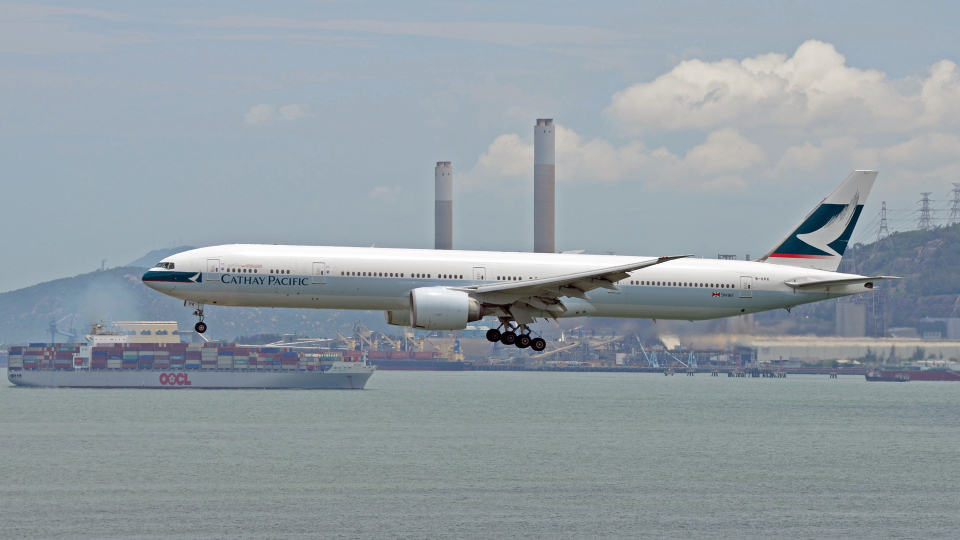 航空写真(フォト・画像)：キャセイパシフィック航空 Boeing 777