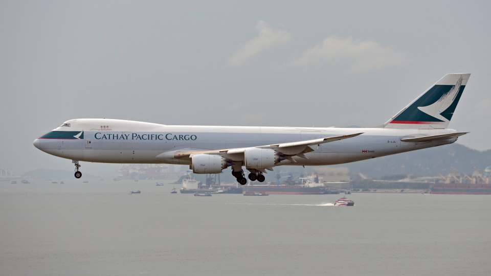 航空写真(フォト・画像)：キャセイパシフィック航空 Boeing 747