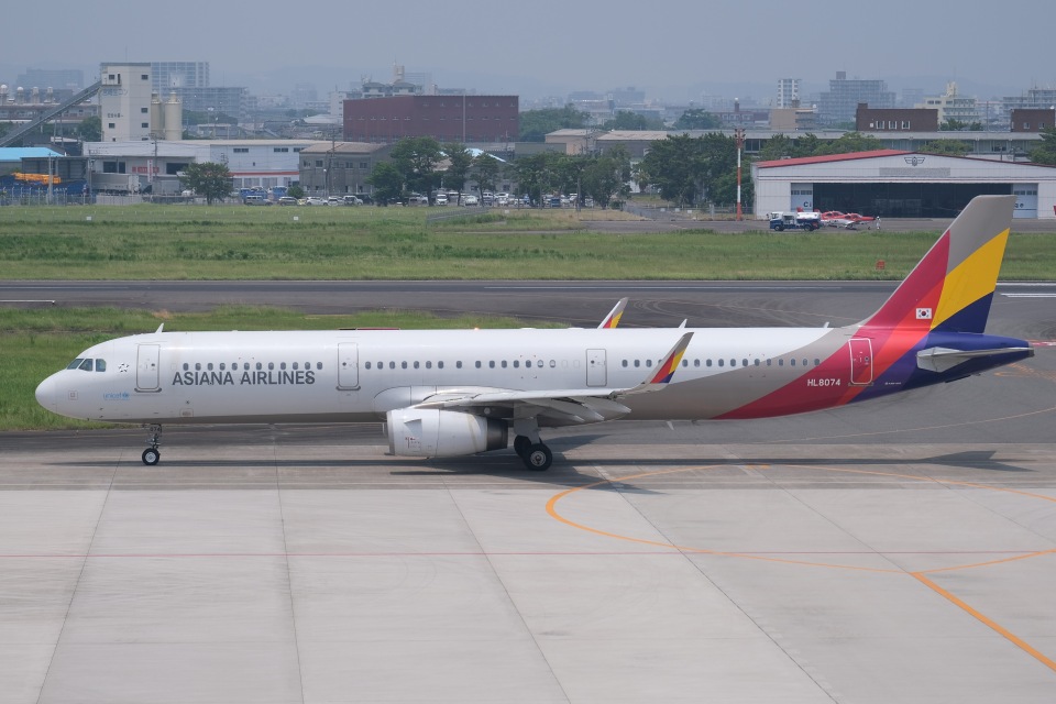 アシアナ航空 Aviationtagt A321-100 コンビ色 アシアナ航空 Aviationtag A321-100 赤色