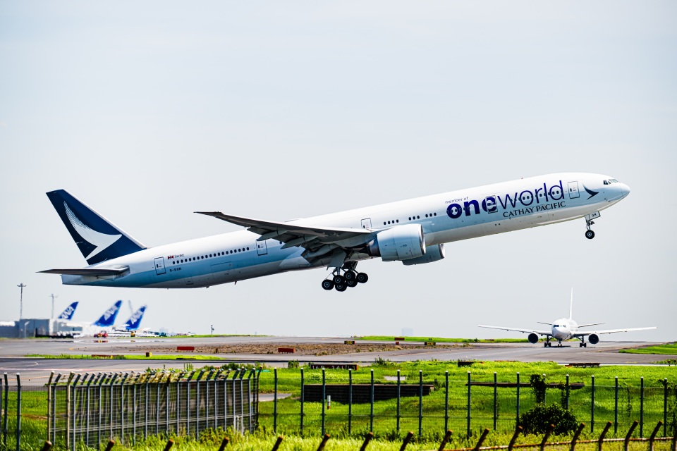 航空写真(フォト・画像)：キャセイパシフィック航空 Boeing 777