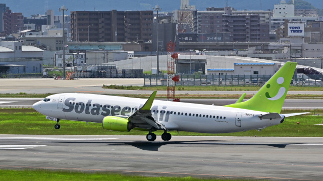 機体記号 : JA806X (ソラシド エア) 航空フォト(飛行機 写真