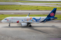 謎のタイ人さんが、中部国際空港で撮影した青島航空 A320-214の航空フォト（飛行機 写真・画像）