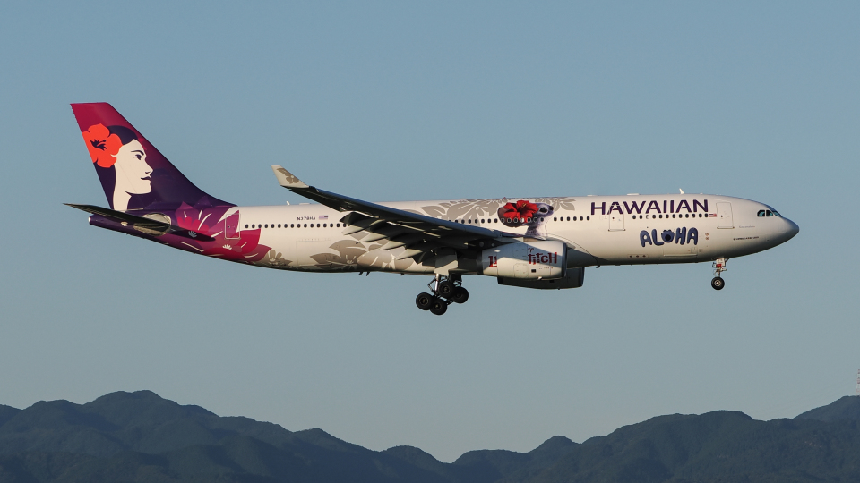 ハワイアン航空 Airbus A330-200 N378HA 福岡空港 航空フォト