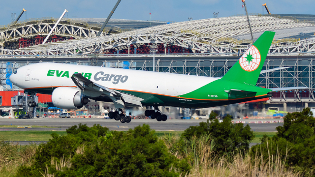 エバー航空貨物機　B747-4F ✈✈ラストフライトB747-400はすべて退役 日本貨物航空 (Nippon