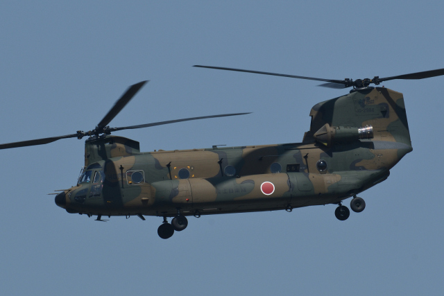 陸上自衛隊 Kawasaki CH-47J Chinook 52984 木更津飛行場 航空